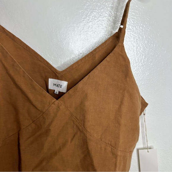 NWT MATE The Label 100% Linen Camisole Tank Top in Sedona Size  X - Large - Picture 7 of 12
